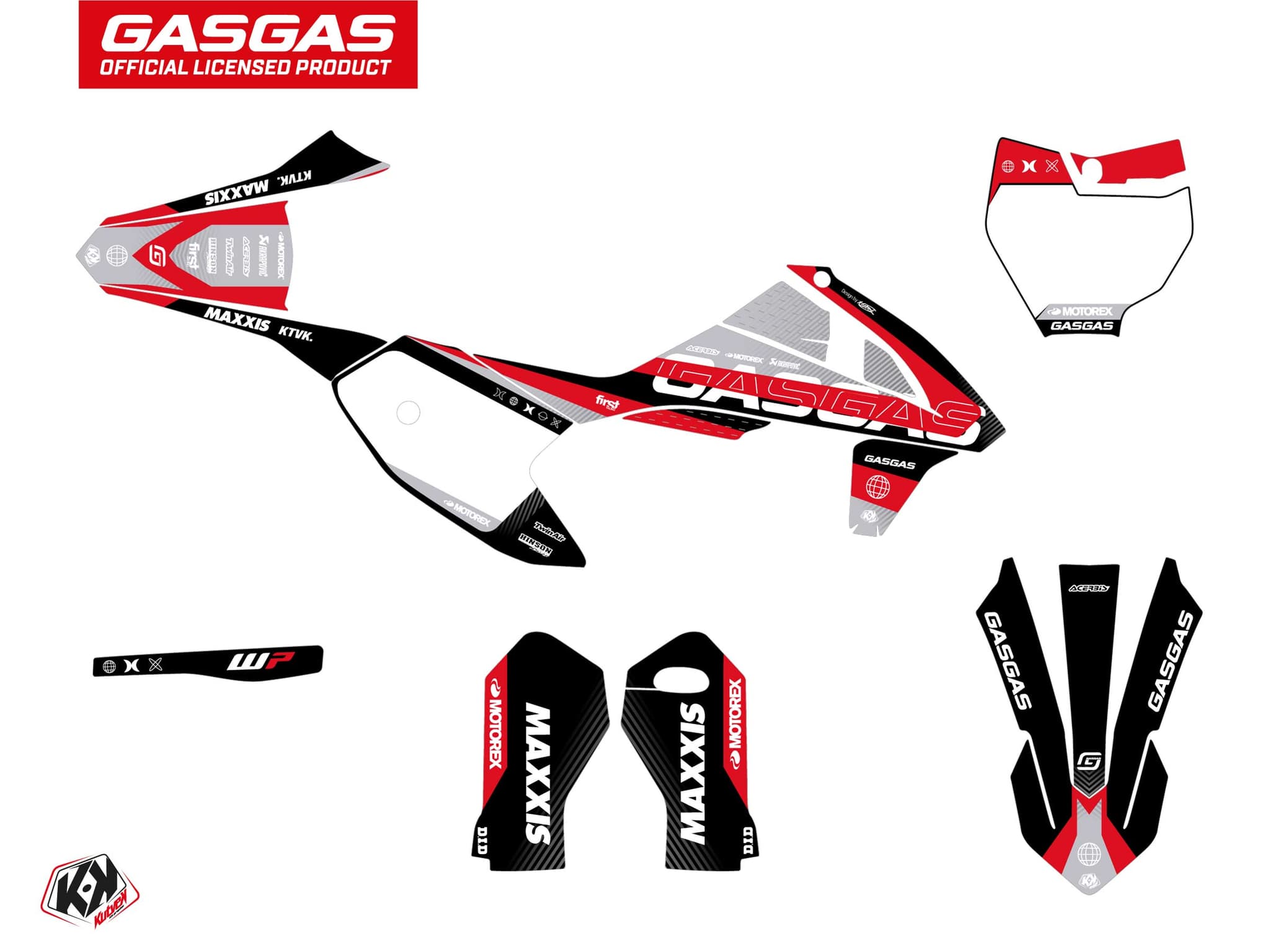 kit de decoración motocross gasgas mc 50 kanyon negro | GASGAS | Kutvek - View 2