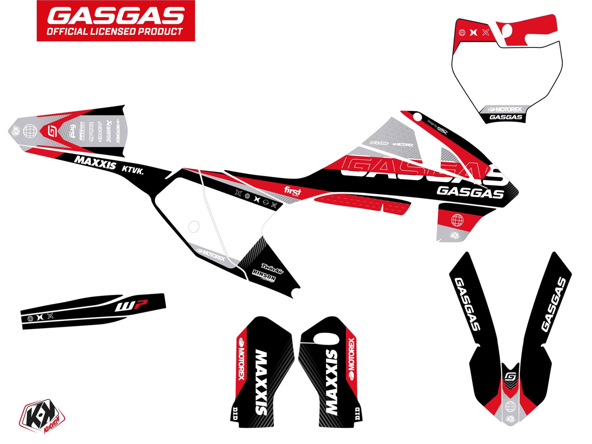 kit de decoración motocross gasgas mc 65 kanyon negro | GASGAS | Kutvek - View 2