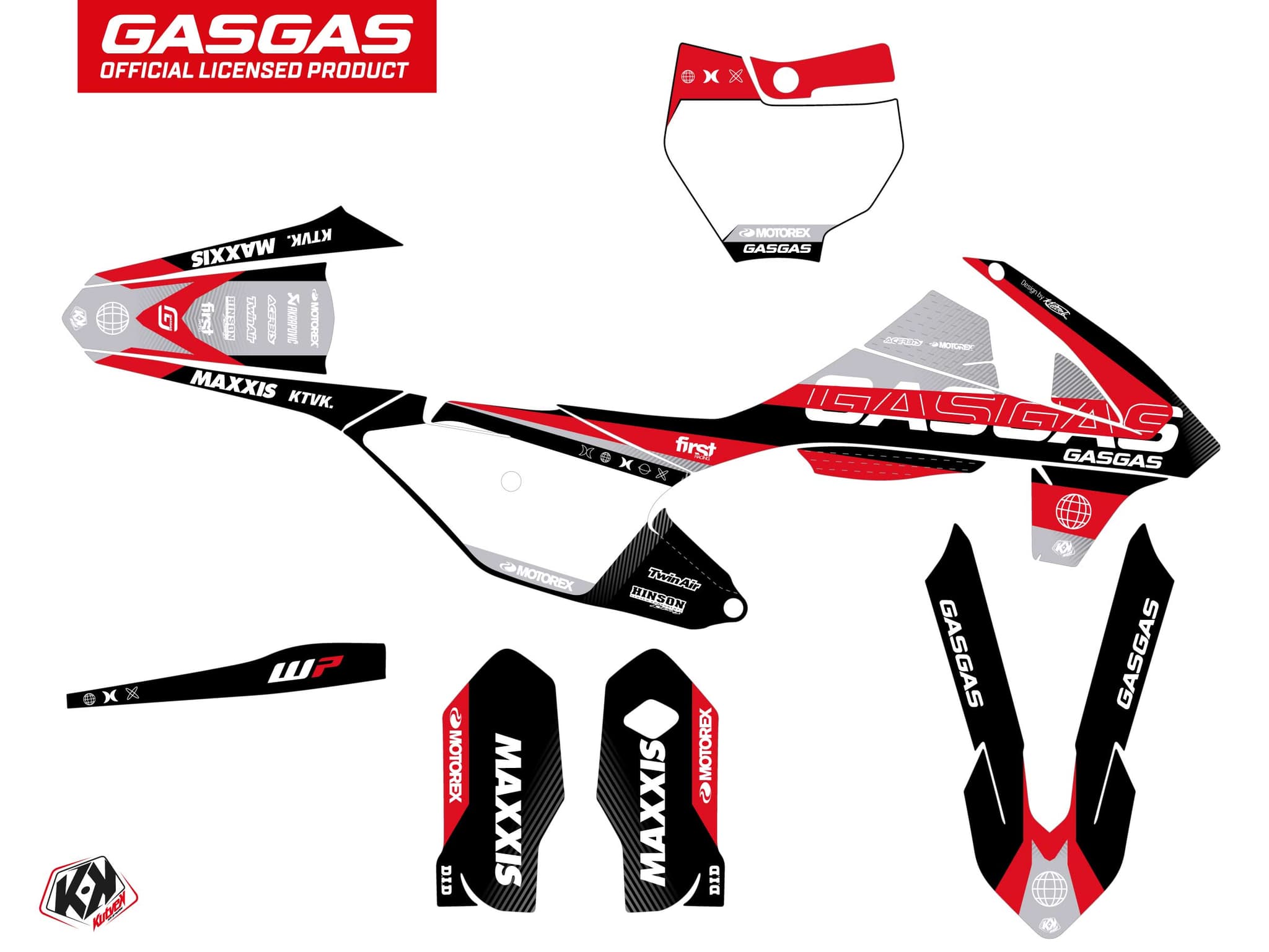 deko-set moto-cross gasgas mc 85 kanyon schwarz | GASGAS | Kutvek - View 2