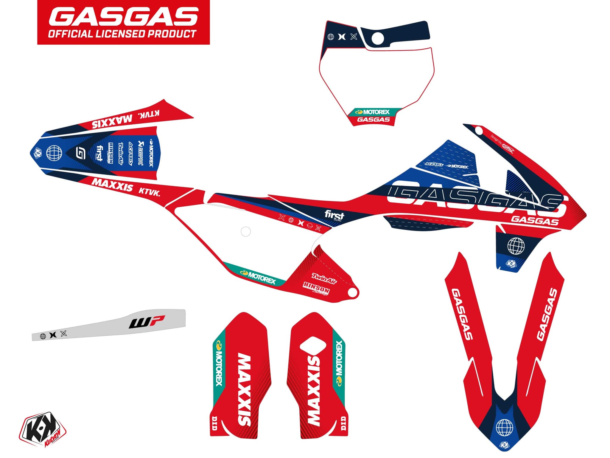deko-set moto-cross gasgas mc 85 kanyon rot | GASGAS | Kutvek - View 2