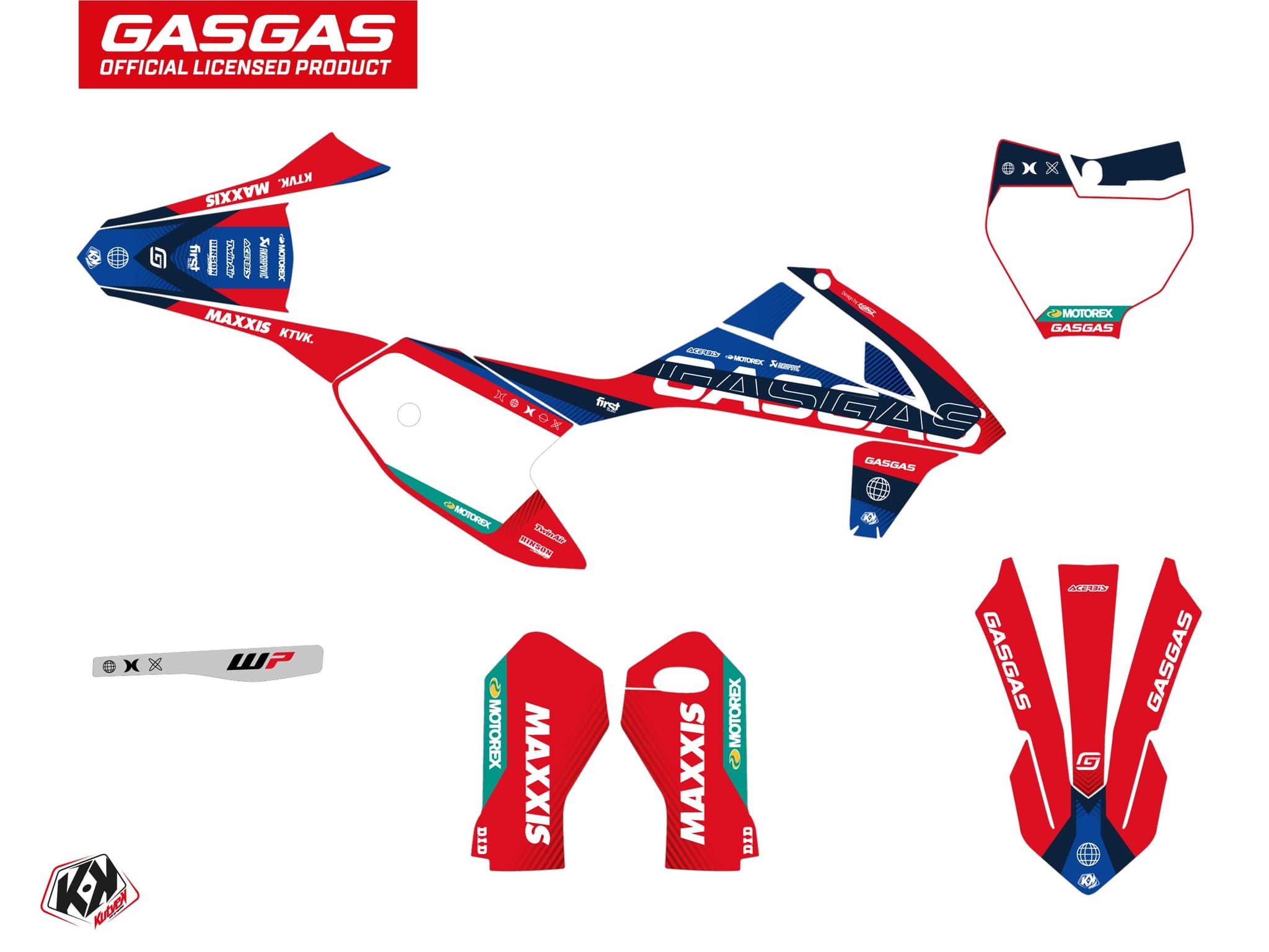 deko-set moto-cross gasgas mc-e 5 kanyon rot | GASGAS | Kutvek - View 2