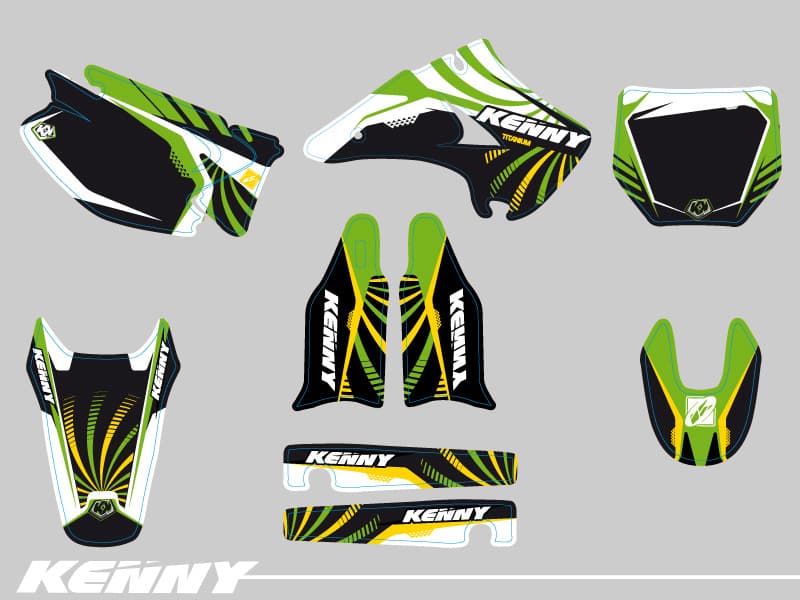 deko-set moto-cross kenny kawasaki 125 kx | Kawasaki | Kutvek - View 2