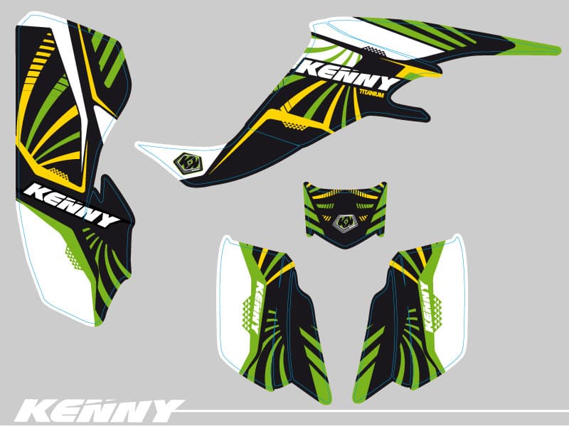 kit graphique quad kawasaki kfx 400 kenny | Kawasaki | Kutvek - View 2