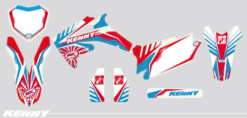 deko-set moto-cross honda crf 450 r kenny replica | Honda | Kutvek - View 2
