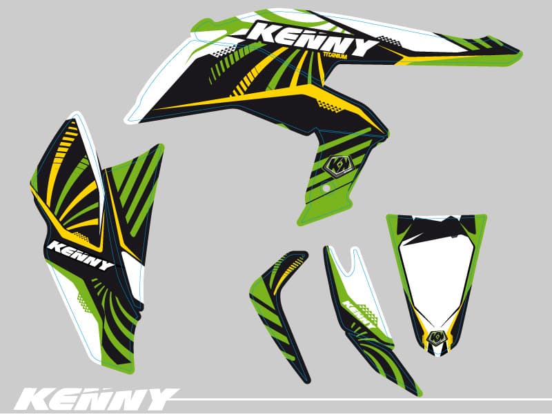 kit graphique quad kawasaki kfx 450 kenny | Kawasaki | Kutvek - View 2