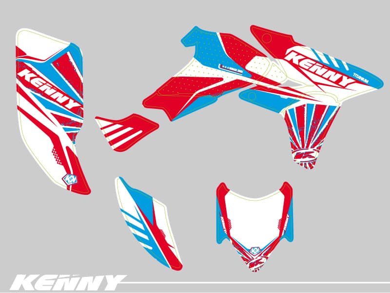 kit graphique quad honda trx 450 r kick kenny | Honda | Kutvek - View 2