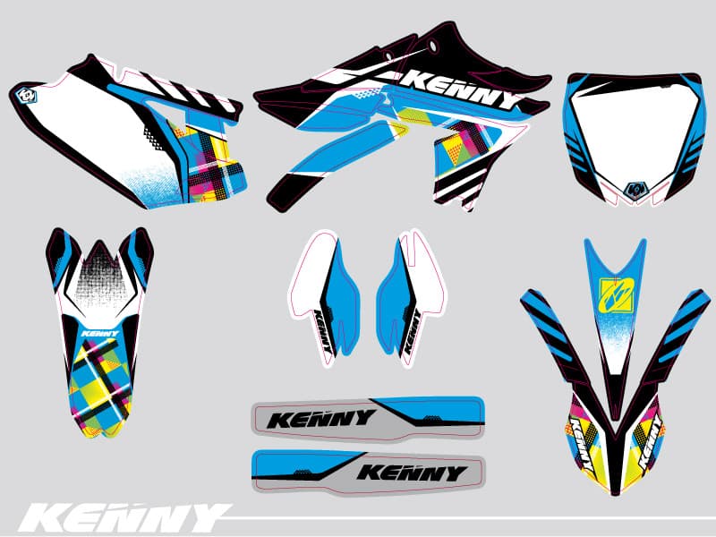 kit decorativo moto-cross yamaha yz 450 f kenny replica | 450 YZF | Kutvek - View 2