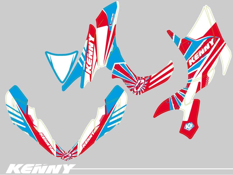 kit graphique quad honda trx 700 kenny | Honda | Kutvek - View 2