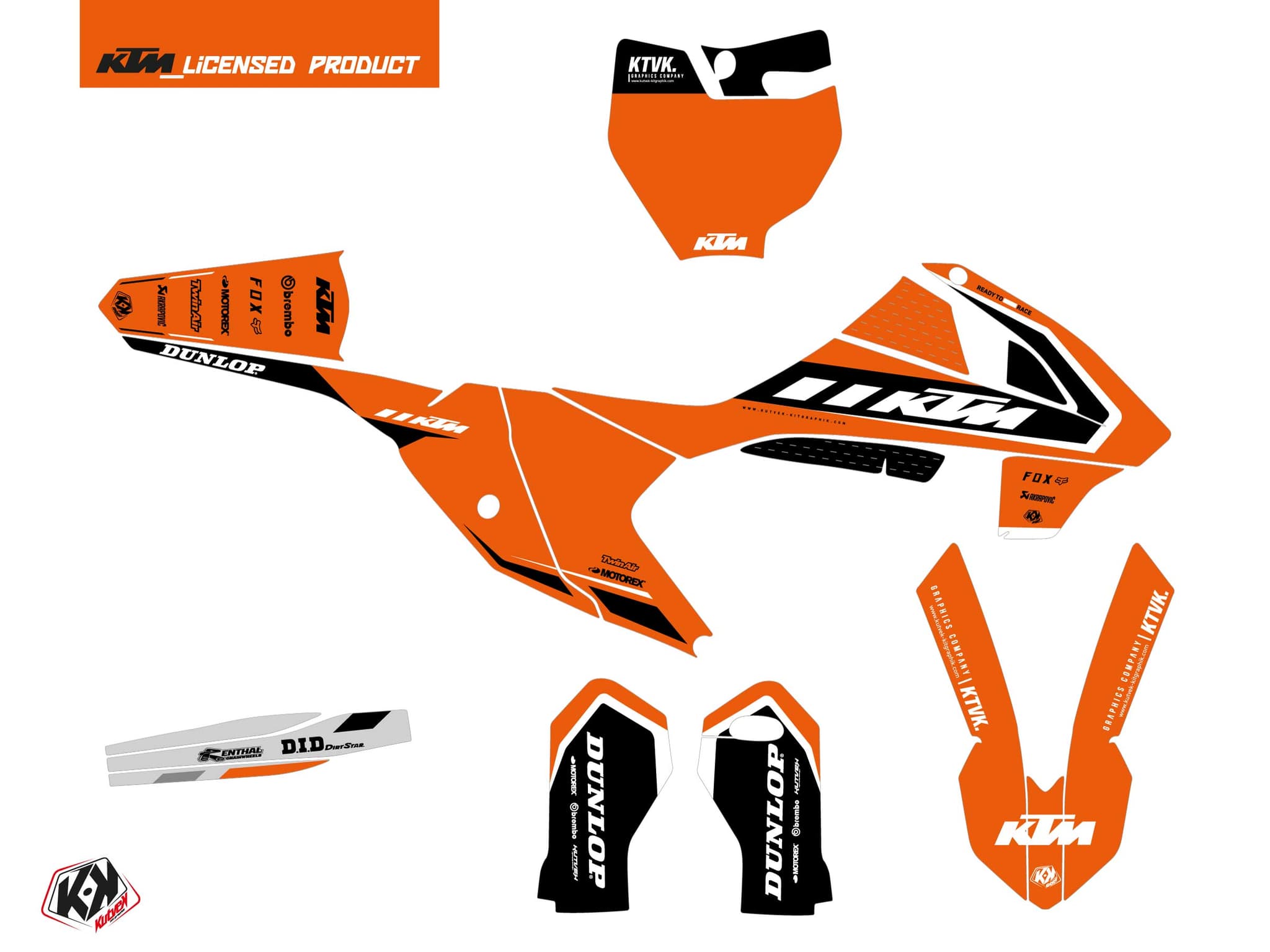 deko-set moto-cross keystone ktm 65 sx orange | KTM | Kutvek - View 2