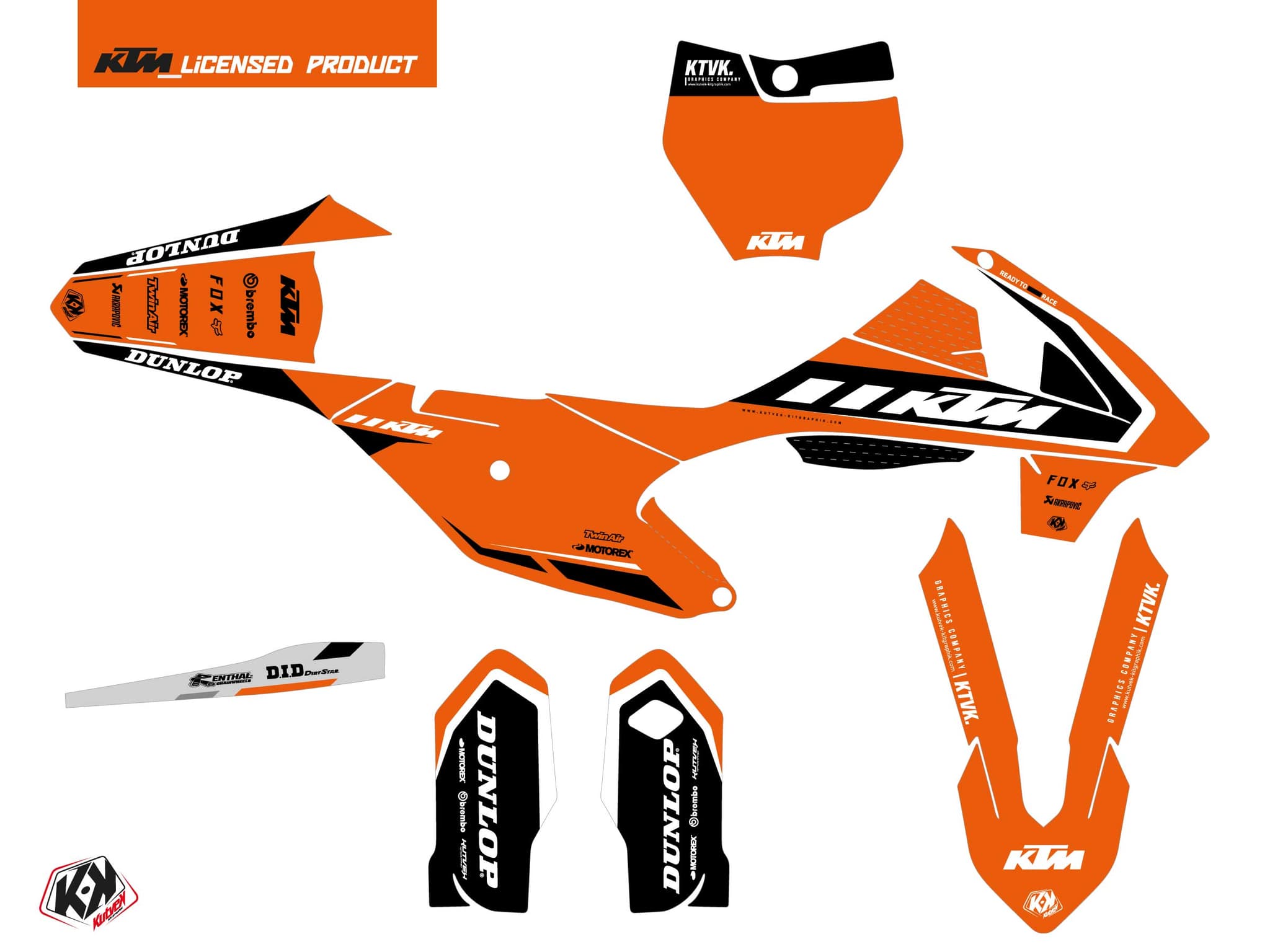 deko-set moto-cross keystone ktm 85 sx orange | KTM | Kutvek - View 2
