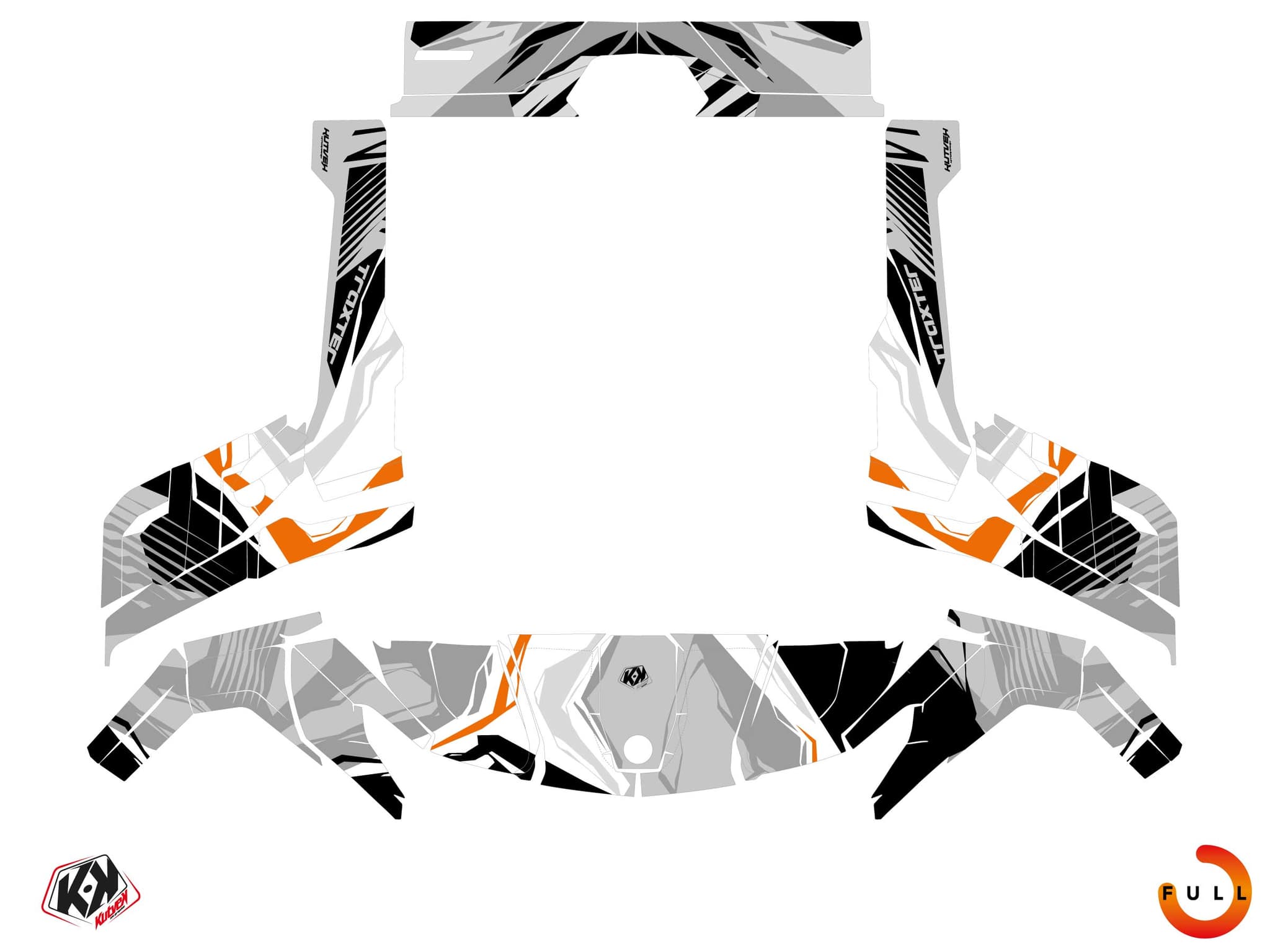 kit graphique ssv can-am traxter kliff blanc | Can am | Kutvek - View 3