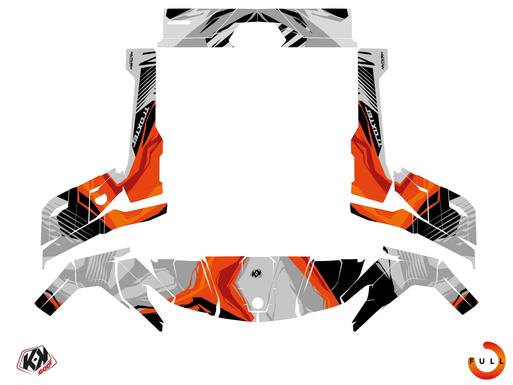 Kit graphique SSV CAN-AM TRAXTER KLIFF Rouge | Can am | Kutvek - View 3