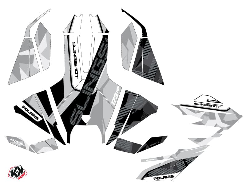 kit graphique  knight gris hybride polaris slingshot | Polaris | Kutvek - View 2
