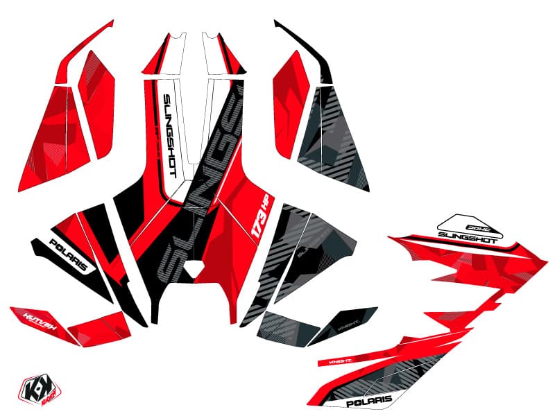 kit de decoración  knight rojo híbrido polaris slingshot | Polaris | Kutvek - View 2