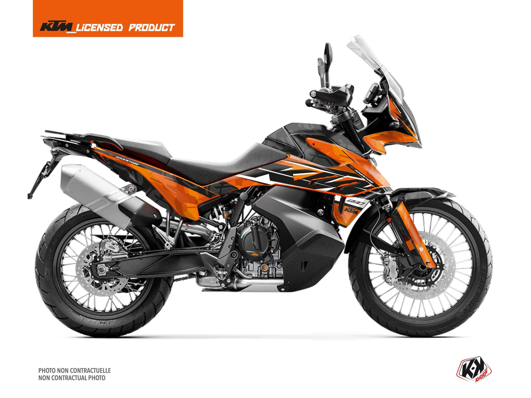 kit graphique moto kombat ktm 890 adventure orange