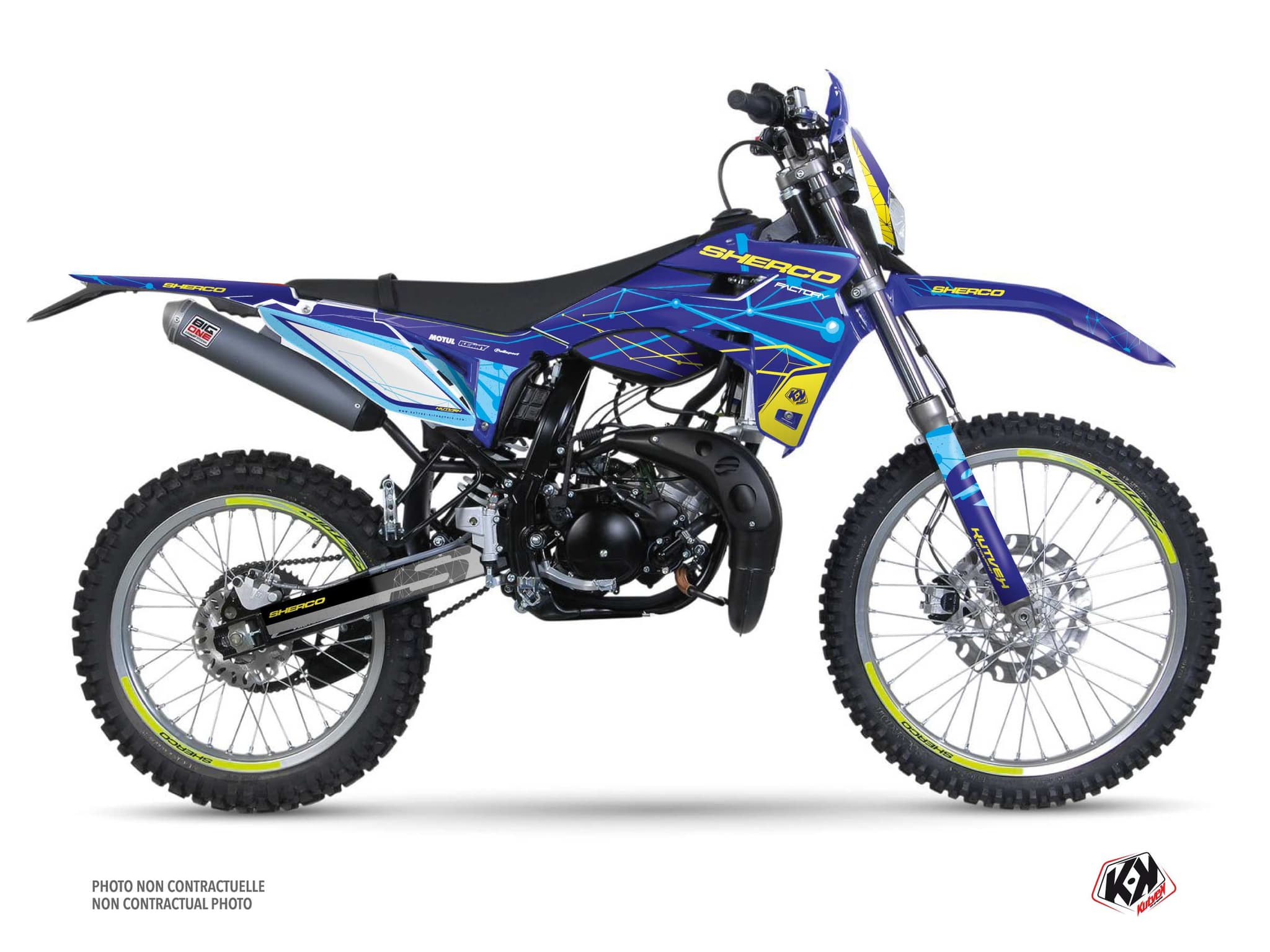 deko-set 50cc kosmos sherco se 50 blau