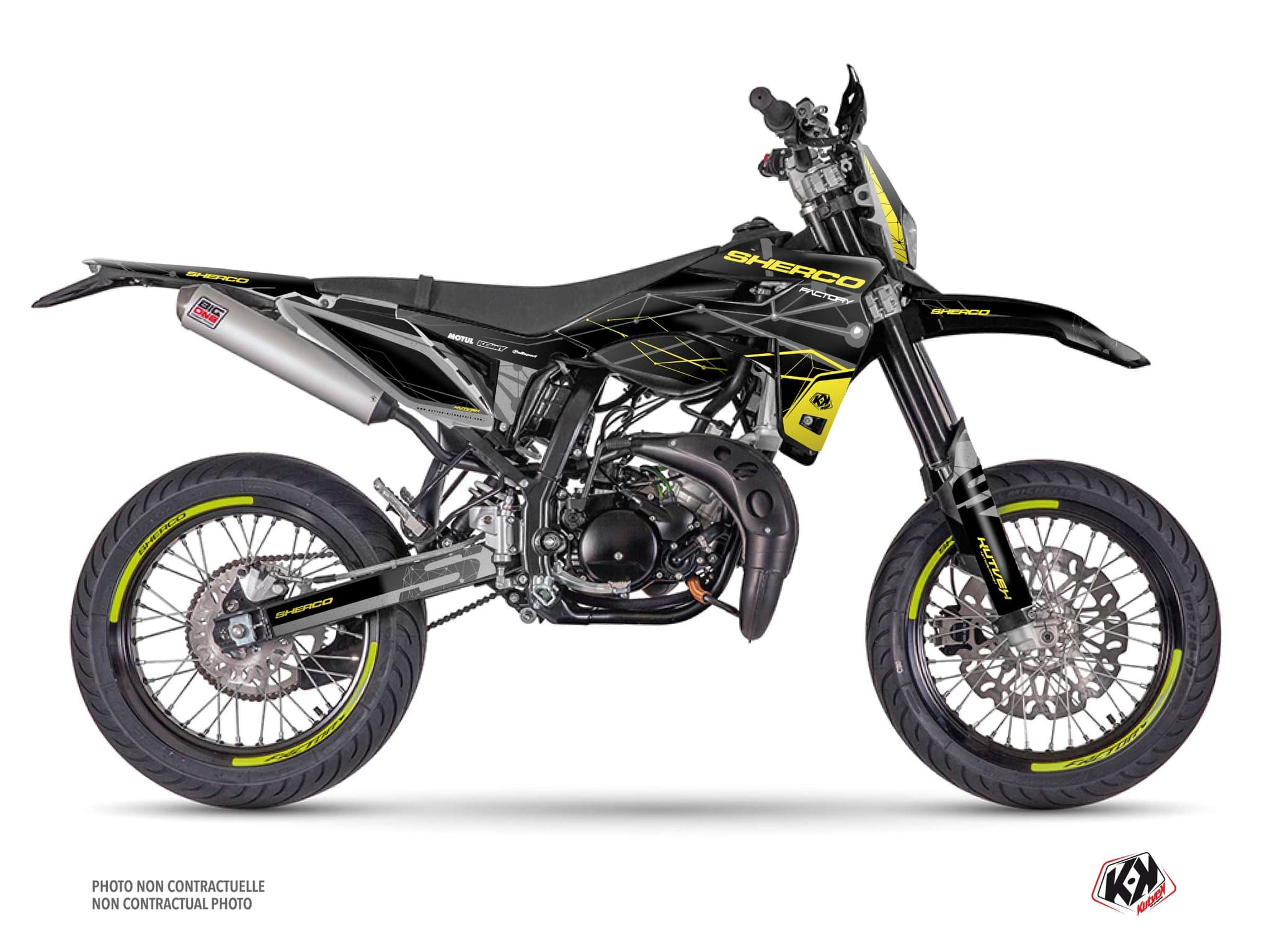 deko-set 50 ccm sherco sm rs kosmos schwarz 