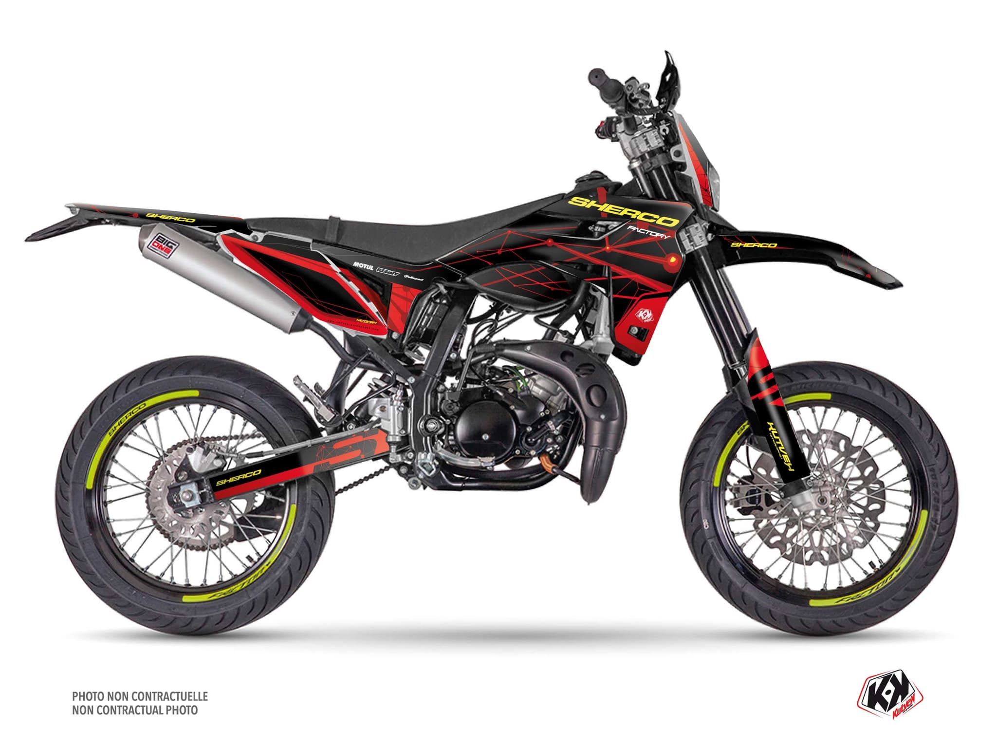 deko-set 50 ccm sherco sm rs kosmos rot 