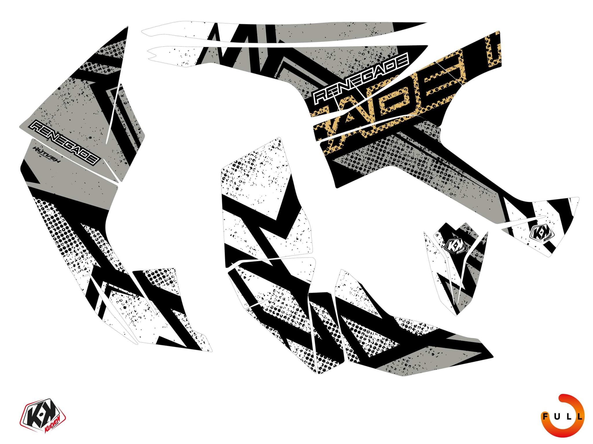Kit graphique Quad CAN-AM RENEGADE KRAFT Craie | Can am | Kutvek - View 3
