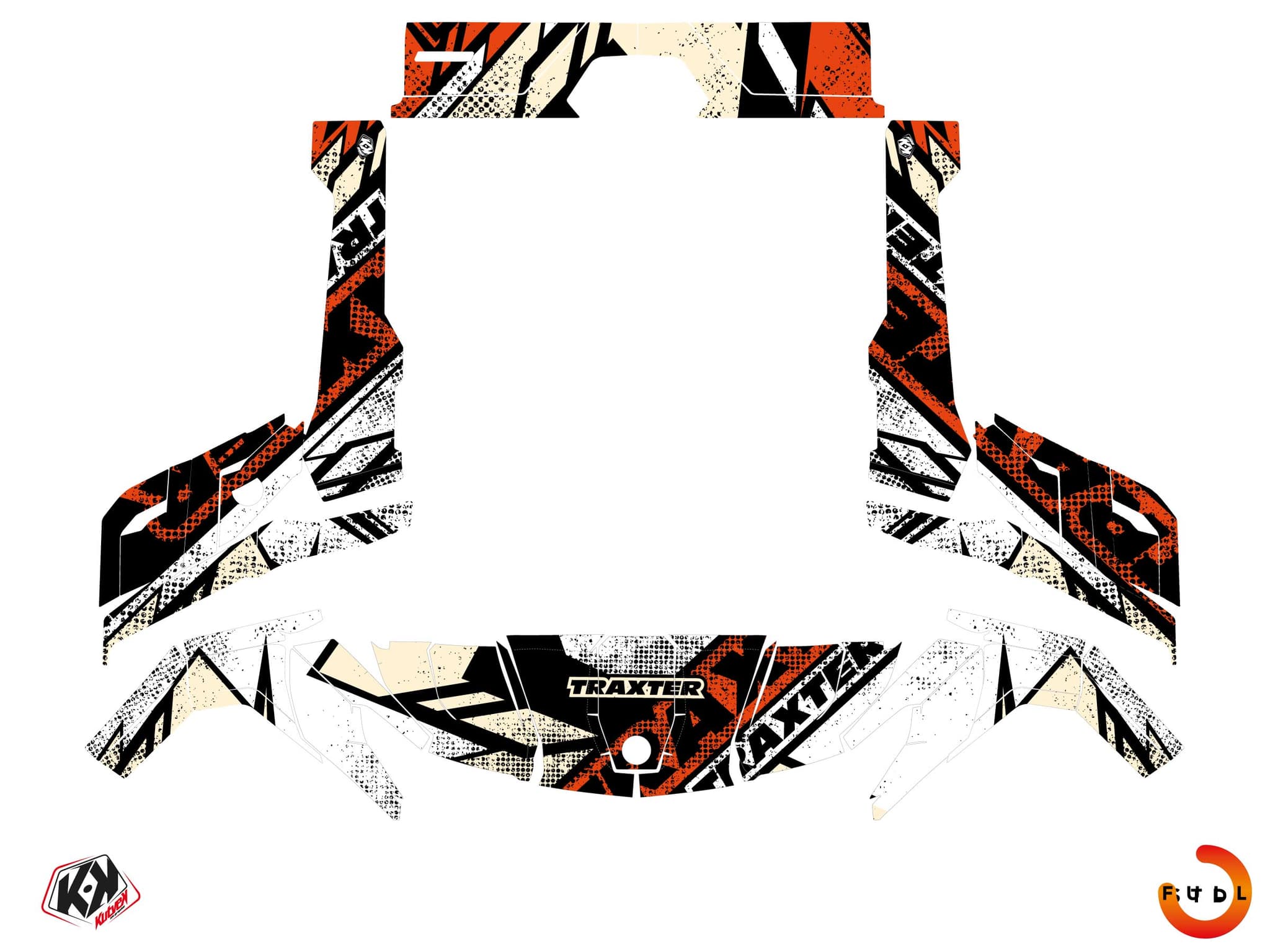 Kit graphique SSV CAN-AM TRAXTER KRAFT Sable | Can am | Kutvek - View 3