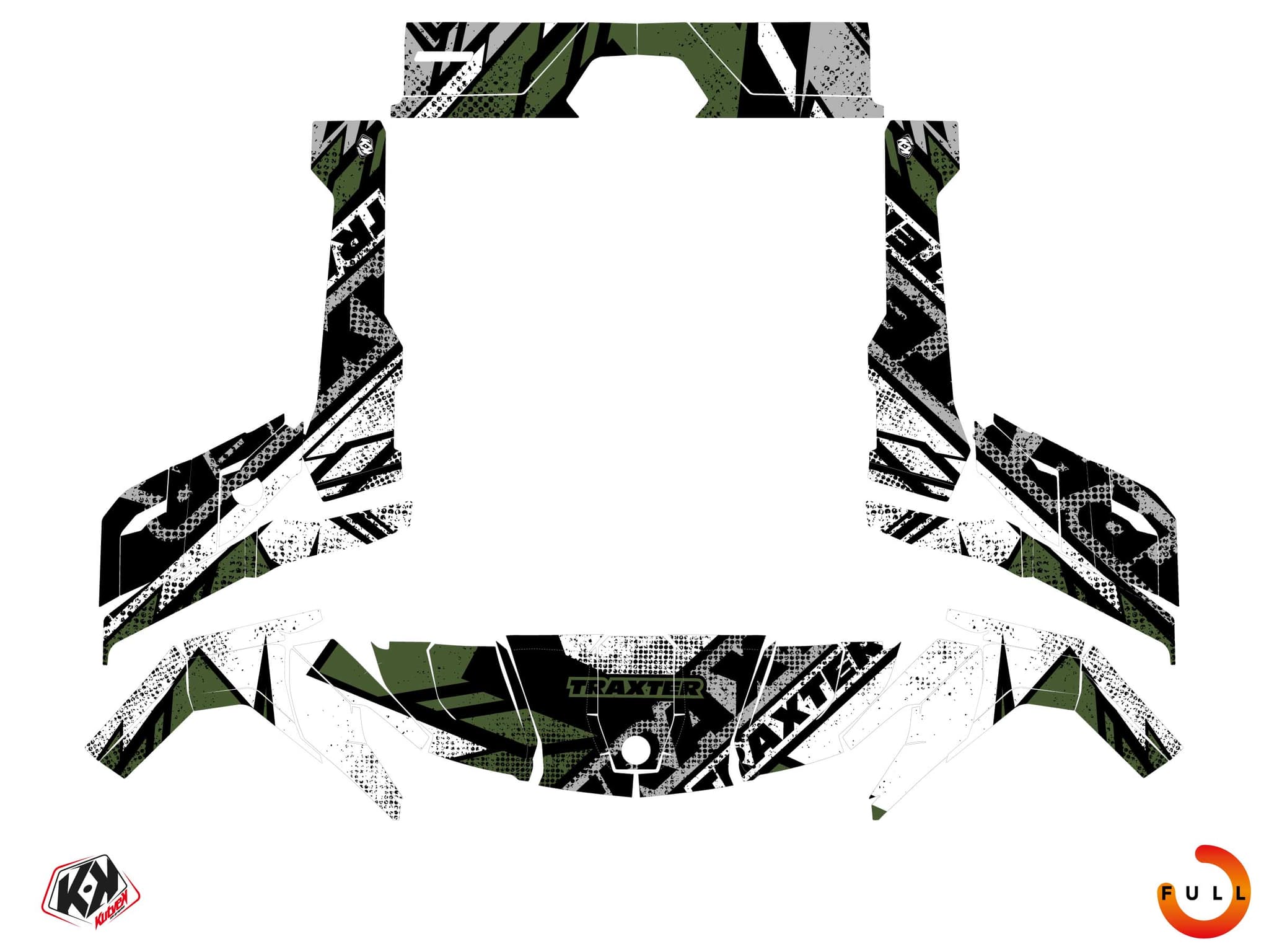 Kit graphique SSV CAN-AM TRAXTER KRAFT Vert | Can am | Kutvek - View 3