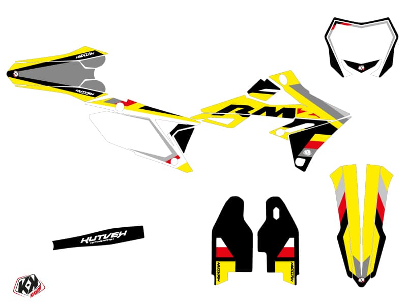 Kit graphique Moto Cross Label Suzuki 250 RMZ Noir | Suzuki | Kutvek - View 2