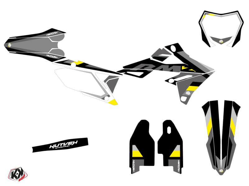 Kit graphique Moto Cross Label Suzuki 450 RMZ Gris | Suzuki | Kutvek - View 2