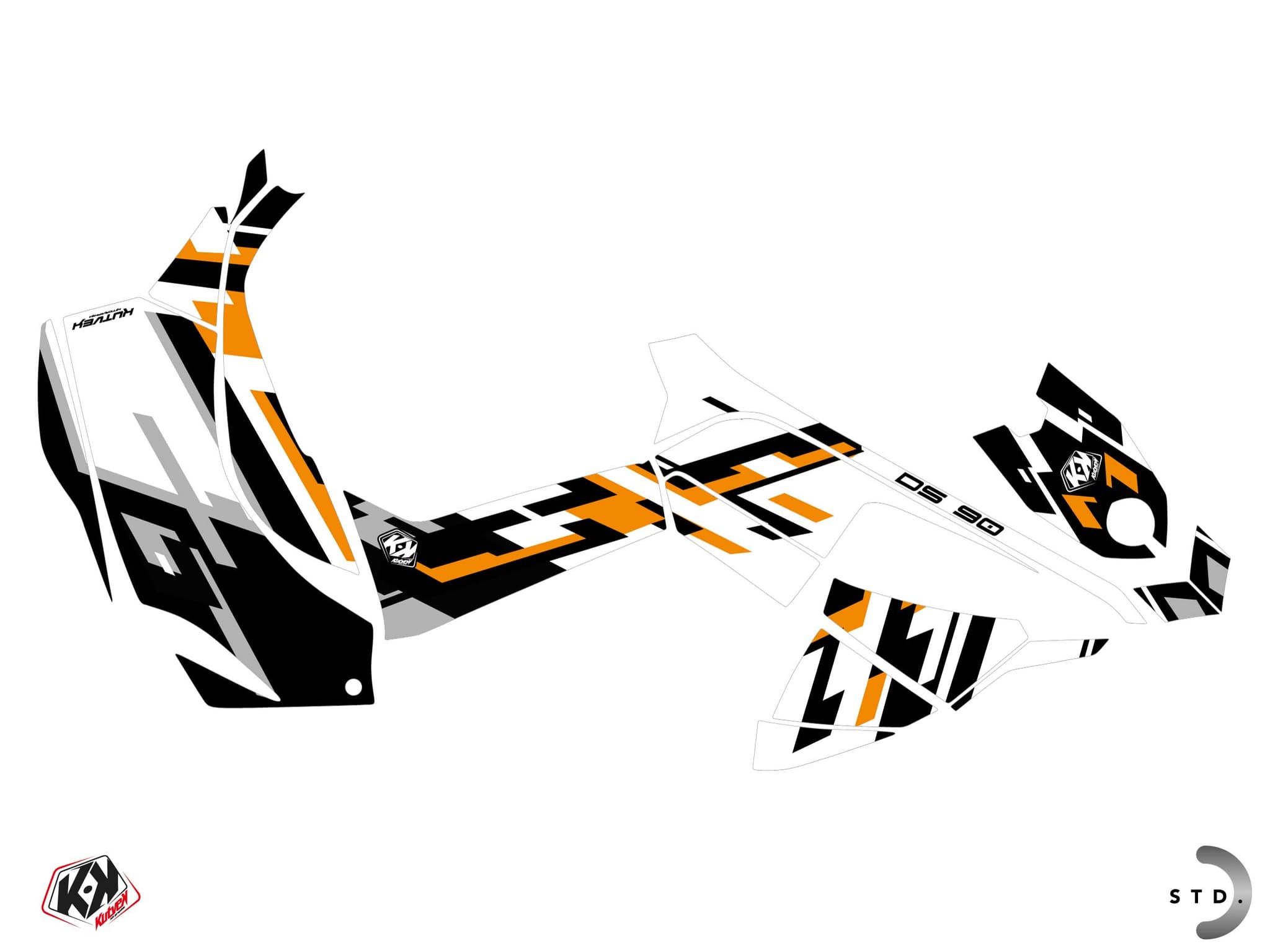kit decorativo quad can-am ds 90 lane bianco | Can am | Kutvek - View 2