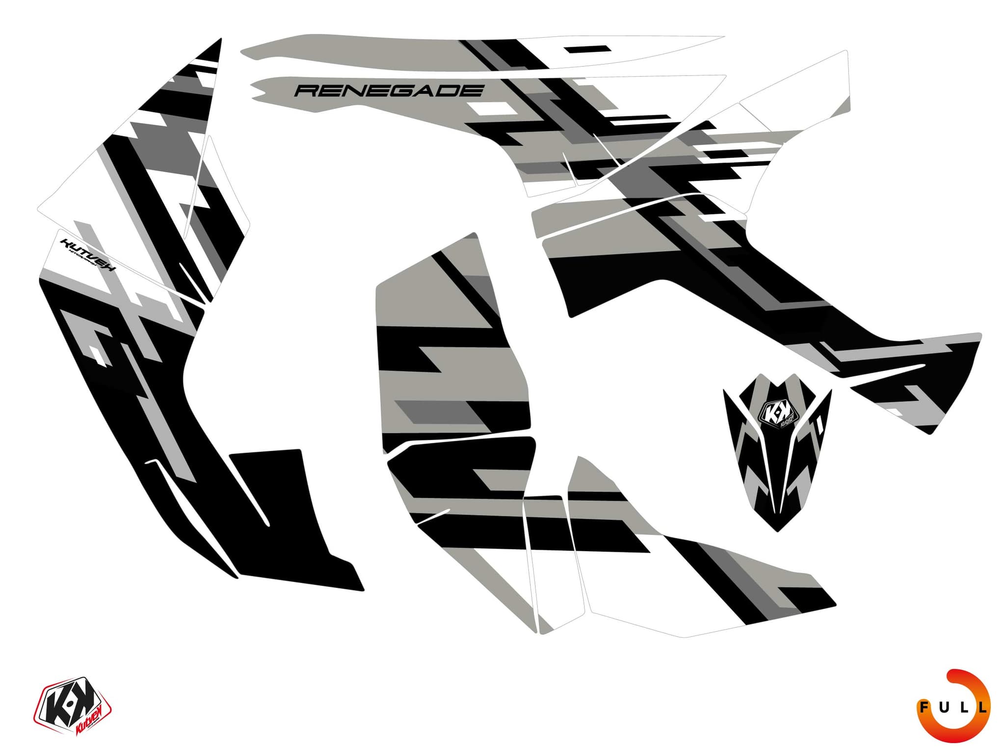 Kit graphique Quad CAN-AM RENEGADE LANE Craie | Can am | Kutvek - View 3