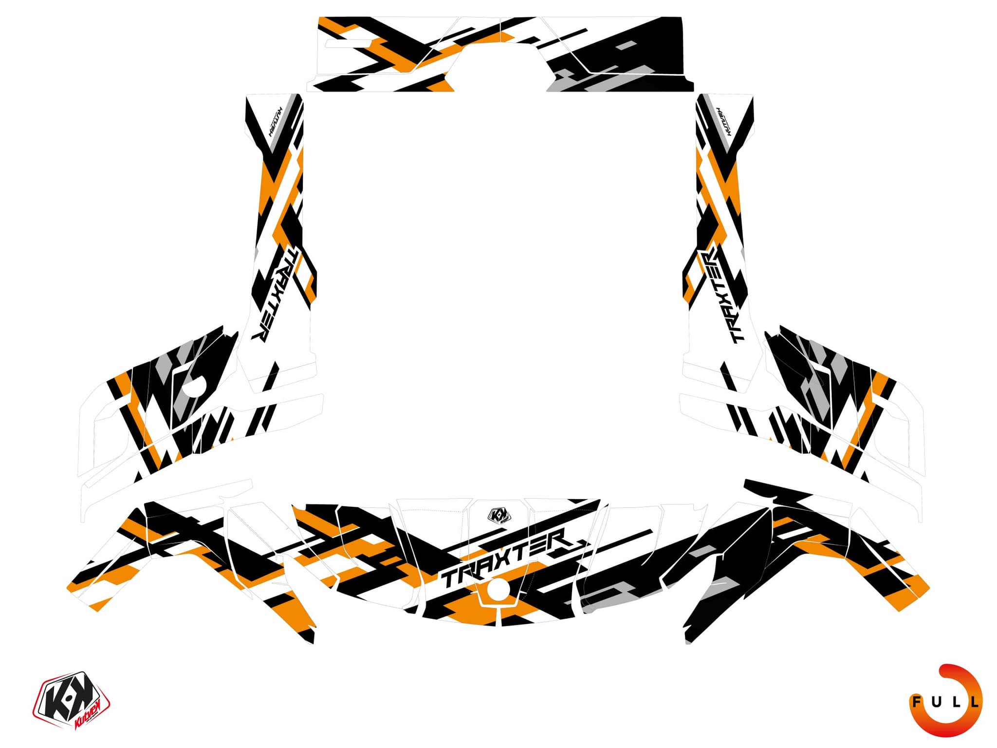 Can-Am Traxter Lane White UTV Graphic Kit | Can am | Kutvek - View 3