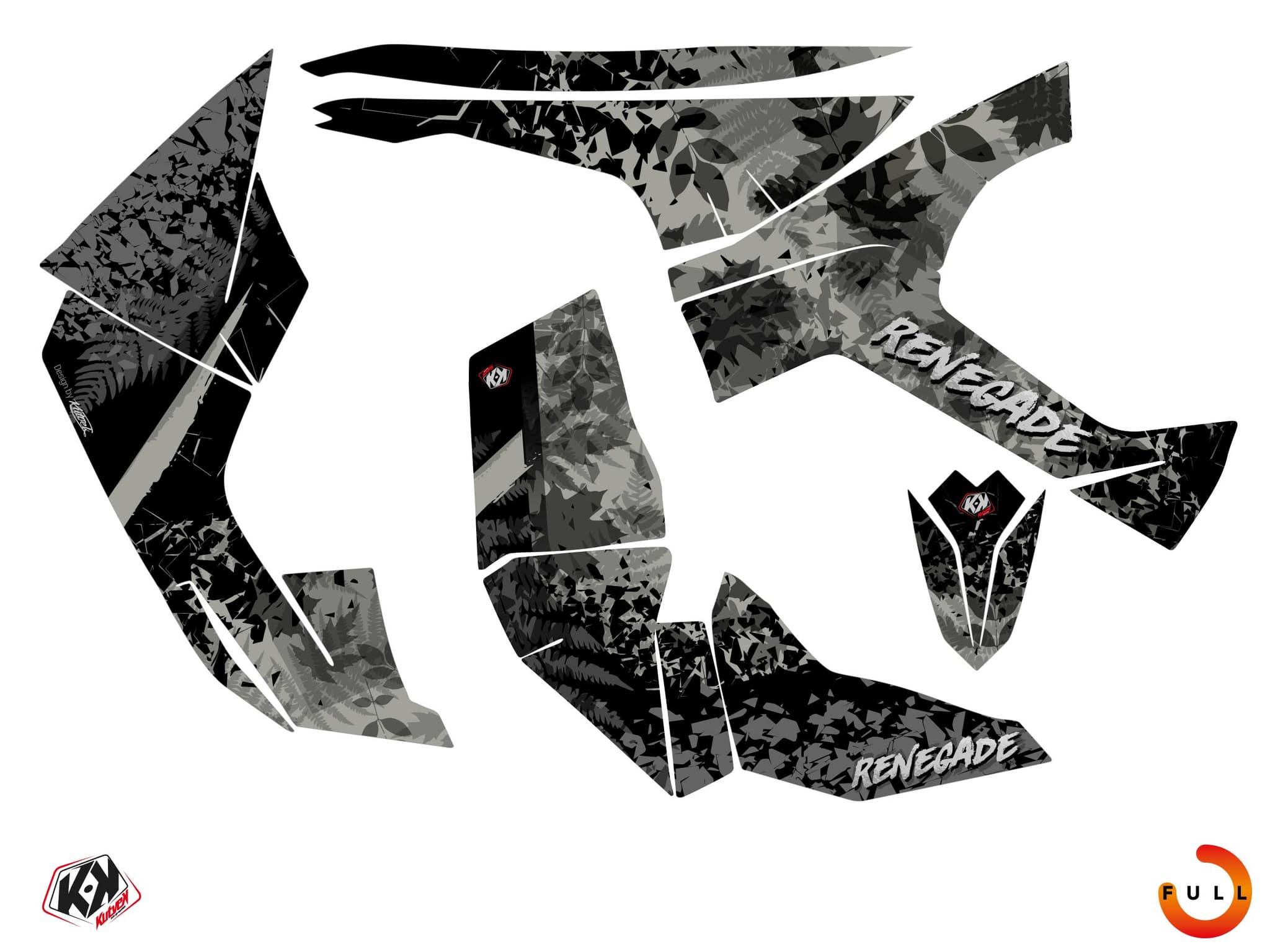 Kit graphique Quad CAN-AM RENEGADE LEAF Craie | Can am | Kutvek - View 3