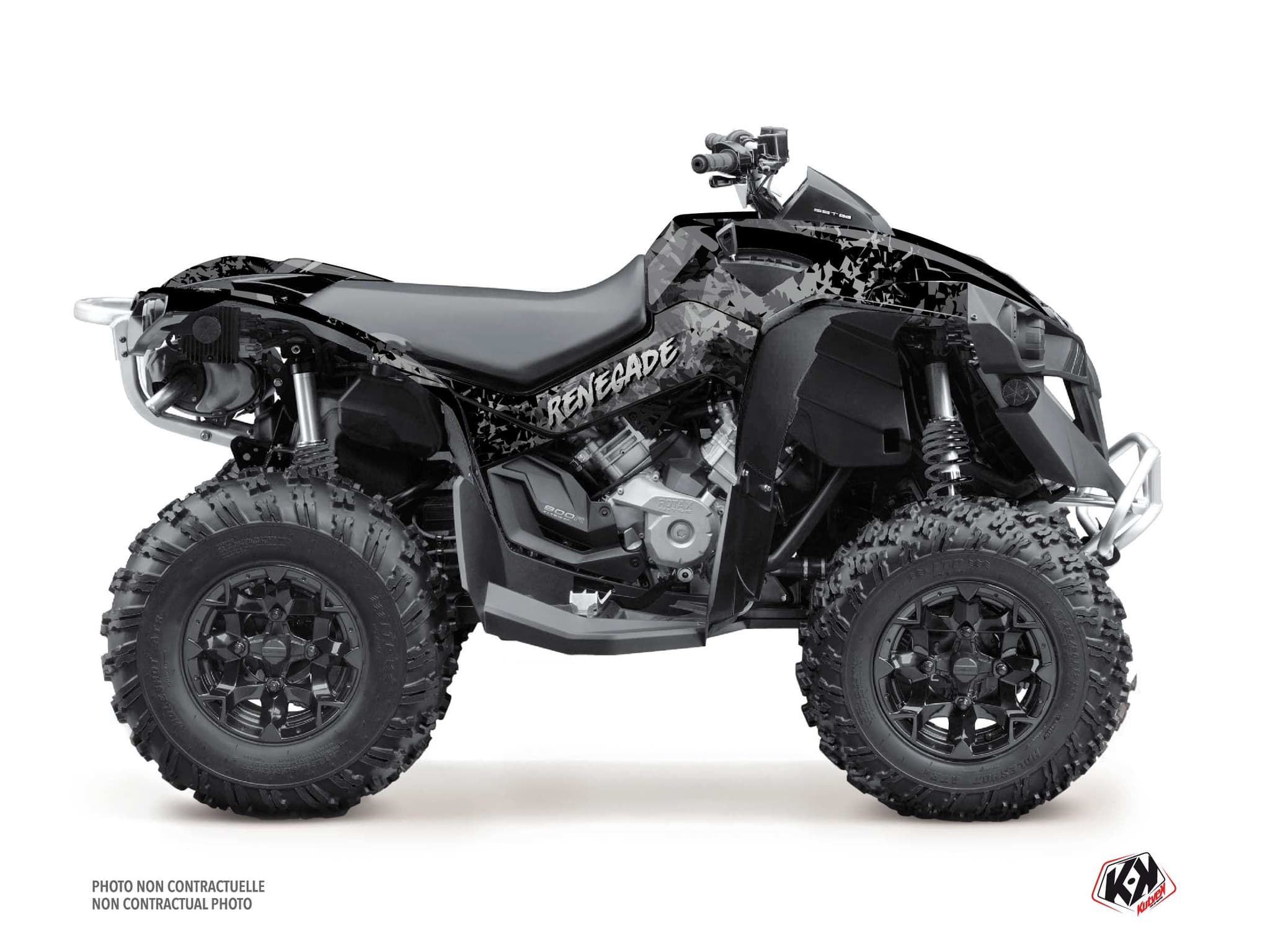 Kit graphique Quad CAN-AM RENEGADE LEAF Gris