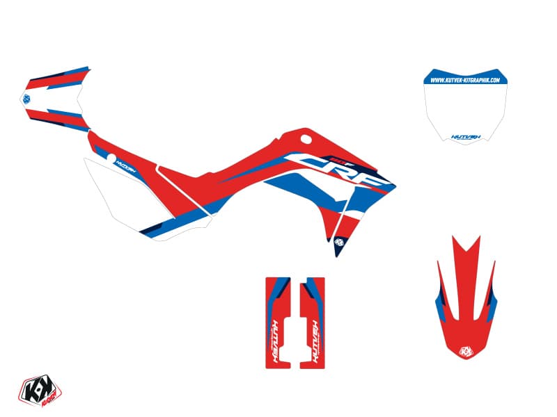 Kit graphique Moto Cross League Honda 110F CRF Rouge | Honda | Kutvek - View 2