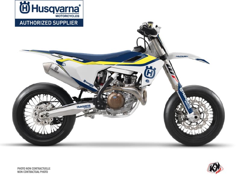 Kit graphique Moto Cross Legend Husqvarna 450 FS Bleu