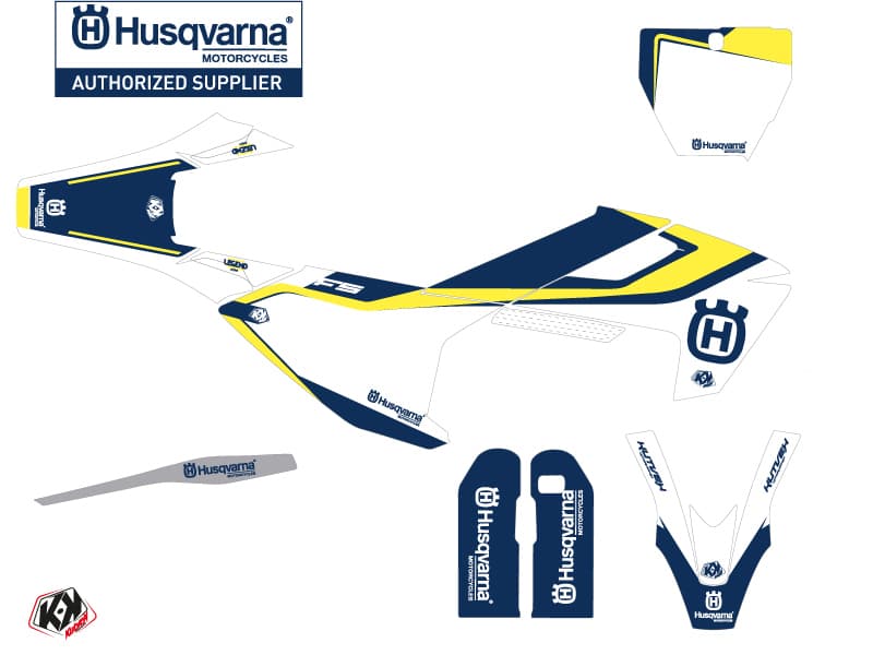 Kit graphique Moto Cross Legend Husqvarna 450 FS Bleu | Husqvarna | Kutvek - View 2