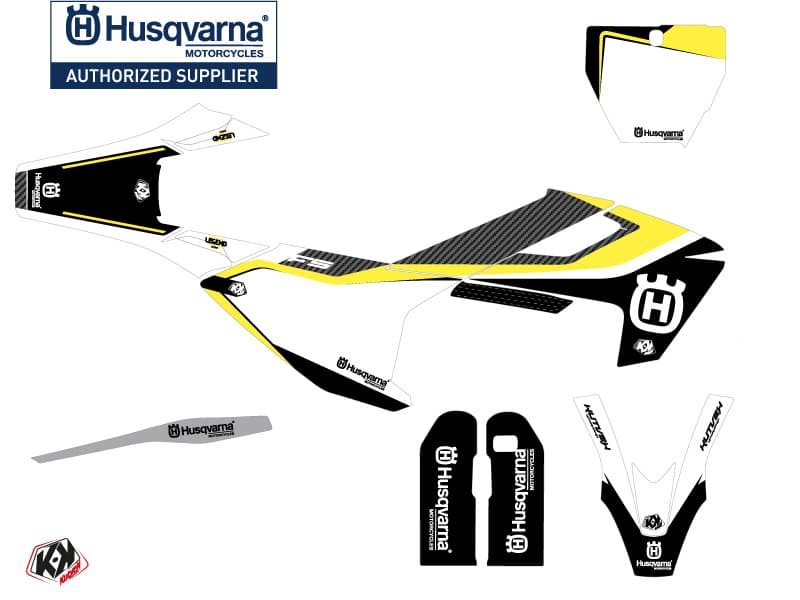 kit graphique motocross husqvarna fs 450 legend noir | Husqvarna | Kutvek - View 2