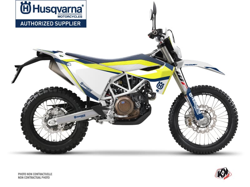 kit graphique motocross husqvarna enduro 701 legend bleu  