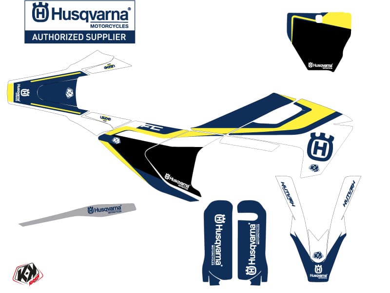 dirt bike husqvarna fc 250 legend blue  graphic kit | Husqvarna | Kutvek - View 2