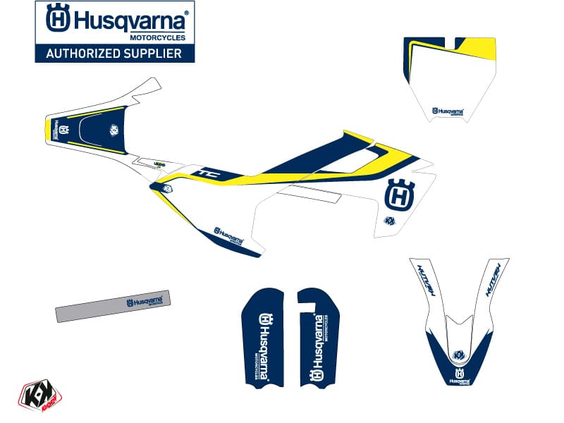 Kit graphique Moto Cross Legend Husqvarna TC 50 Bleu | Husqvarna | Kutvek - View 2