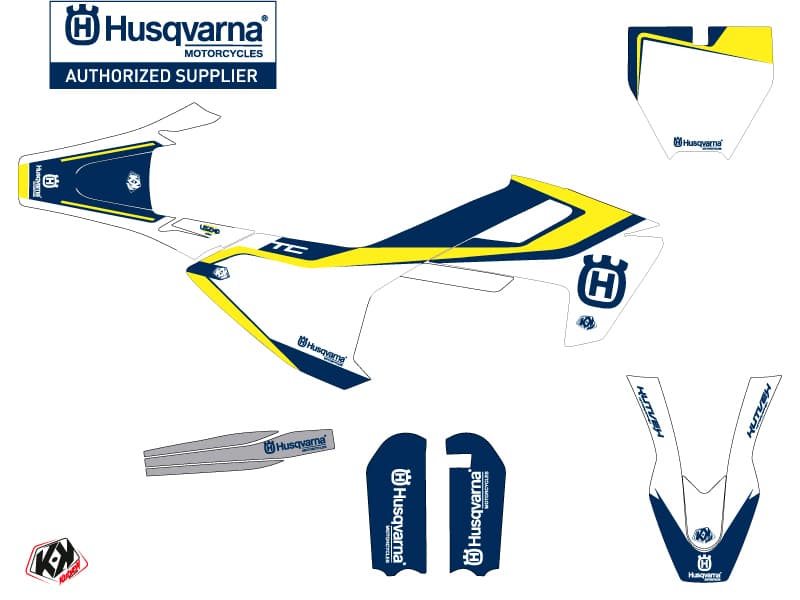 deko-set moto-cross legend husqvarna tc 65 blau | Husqvarna | Kutvek - View 2