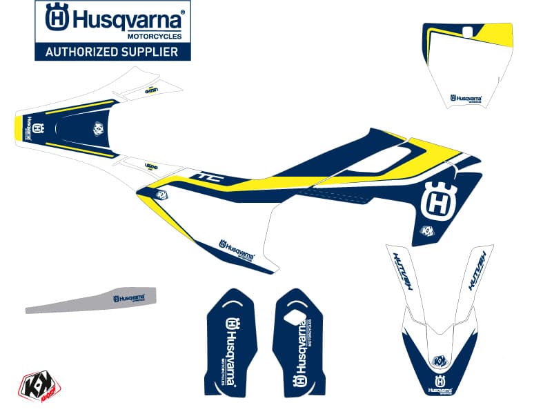 deko-set moto-cross legend husqvarna tc 85 blau | Husqvarna | Kutvek - View 2