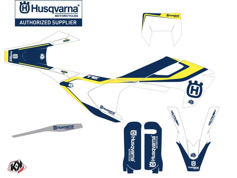 Kit graphique Moto Cross Legend Husqvarna 300 TE Bleu | Husqvarna | Kutvek - View 2