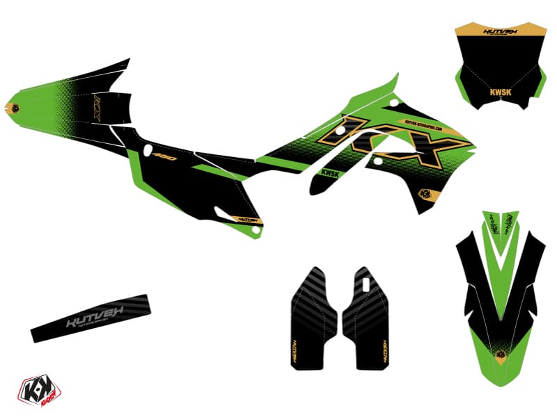kit graphique motocross kawasaki kx 450 f live or | Kawasaki | Kutvek - View 2