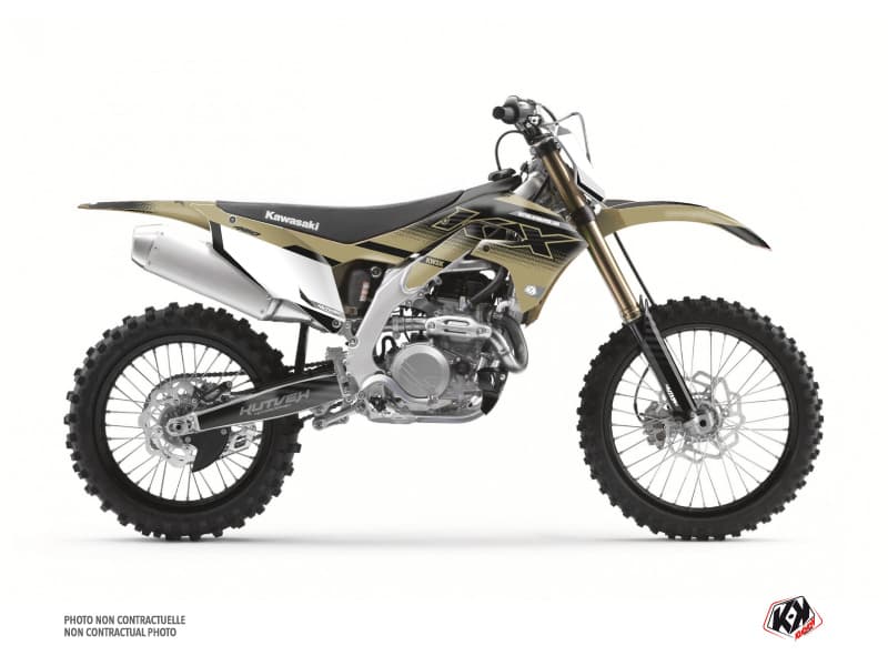 kit graphique motocross kawasaki kx 450 f live sable  