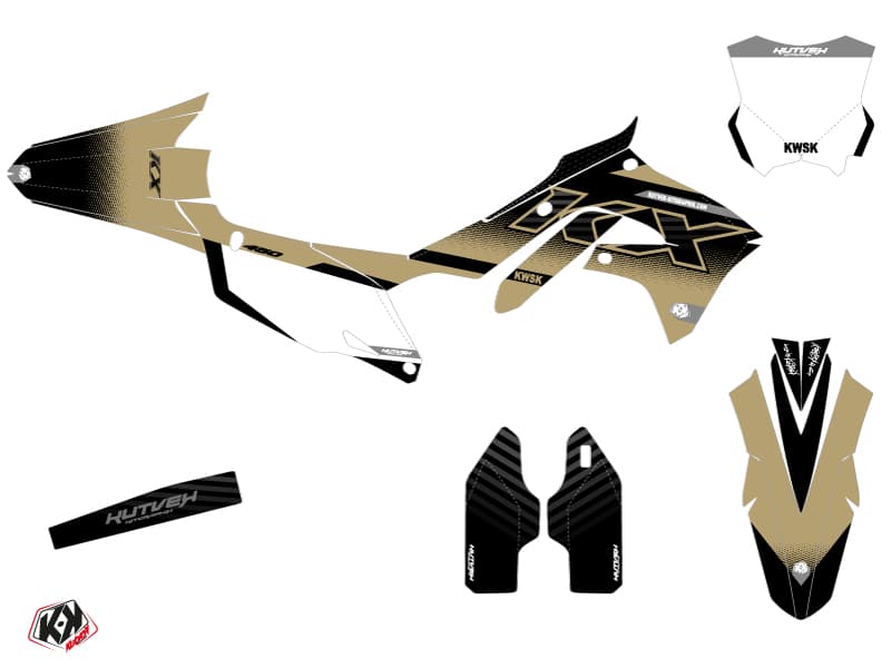 kit graphique motocross kawasaki kx 450 f live sable | Kawasaki | Kutvek - View 2