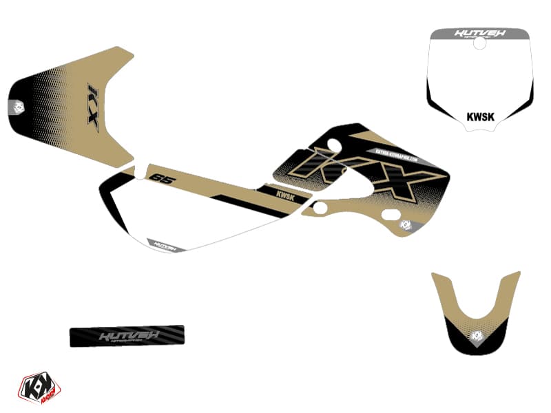 Kit graphique Moto Cross Live Kawasaki 65 KX Sable | Kawasaki | Kutvek - View 2