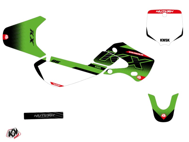 kit graphique motocross kawasaki kx 65 live vert | Kawasaki | Kutvek - View 2