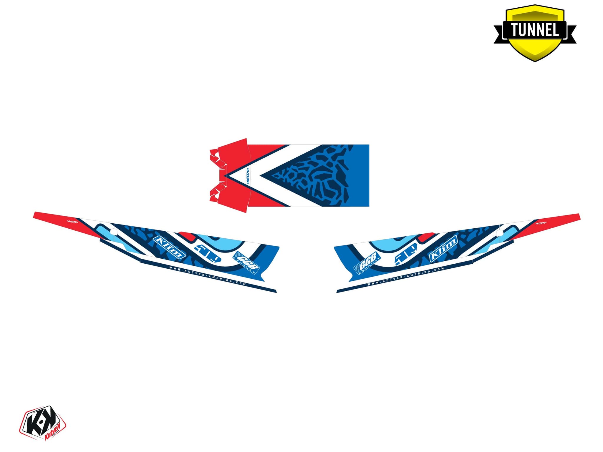 Kit decorativo Motoslitta POLARIS VOYAGEUR 600 MANA Blu | Polaris | Kutvek - View 5