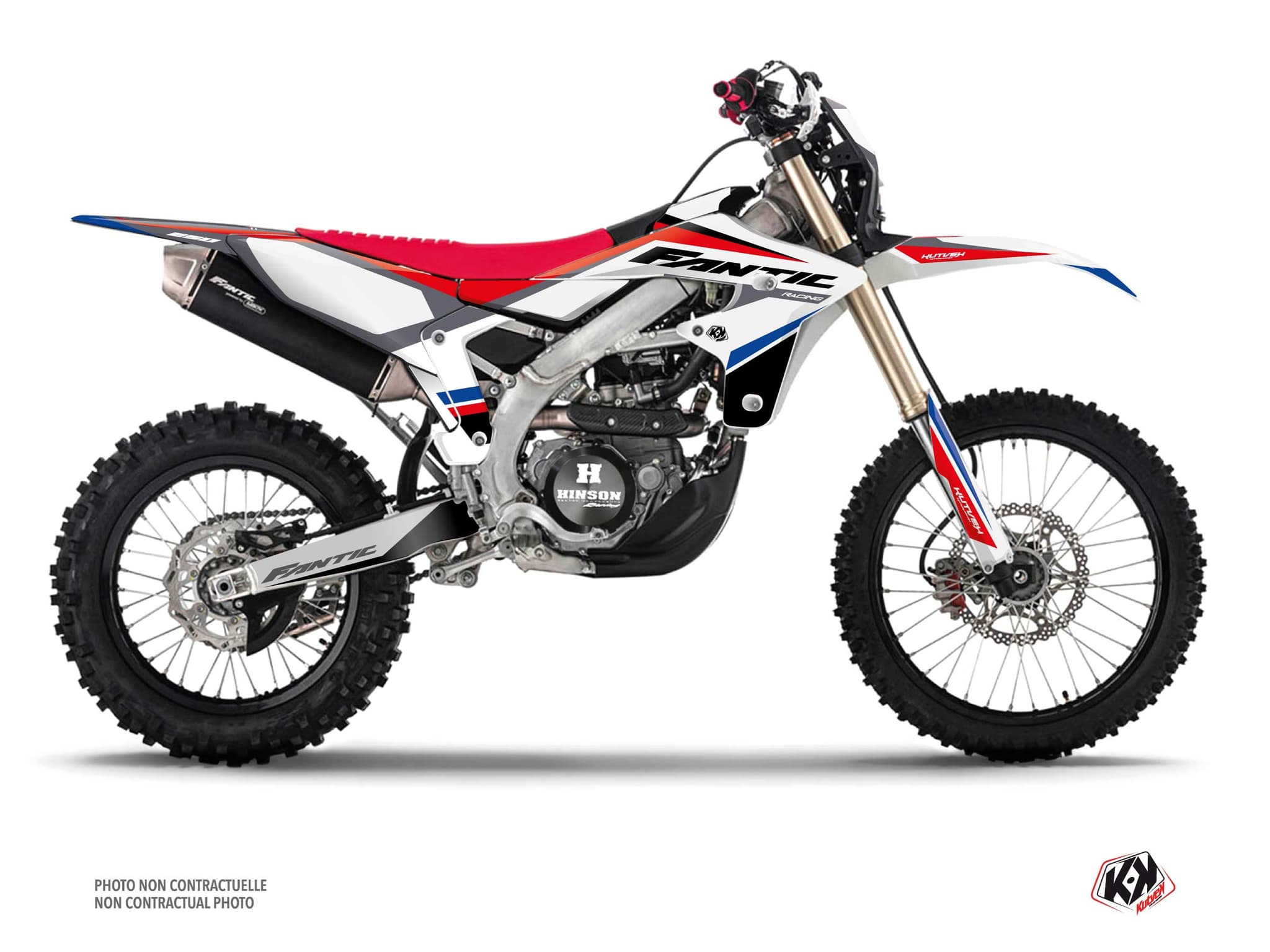 kit graphique motocross fantic xef 250 mantova bleu  