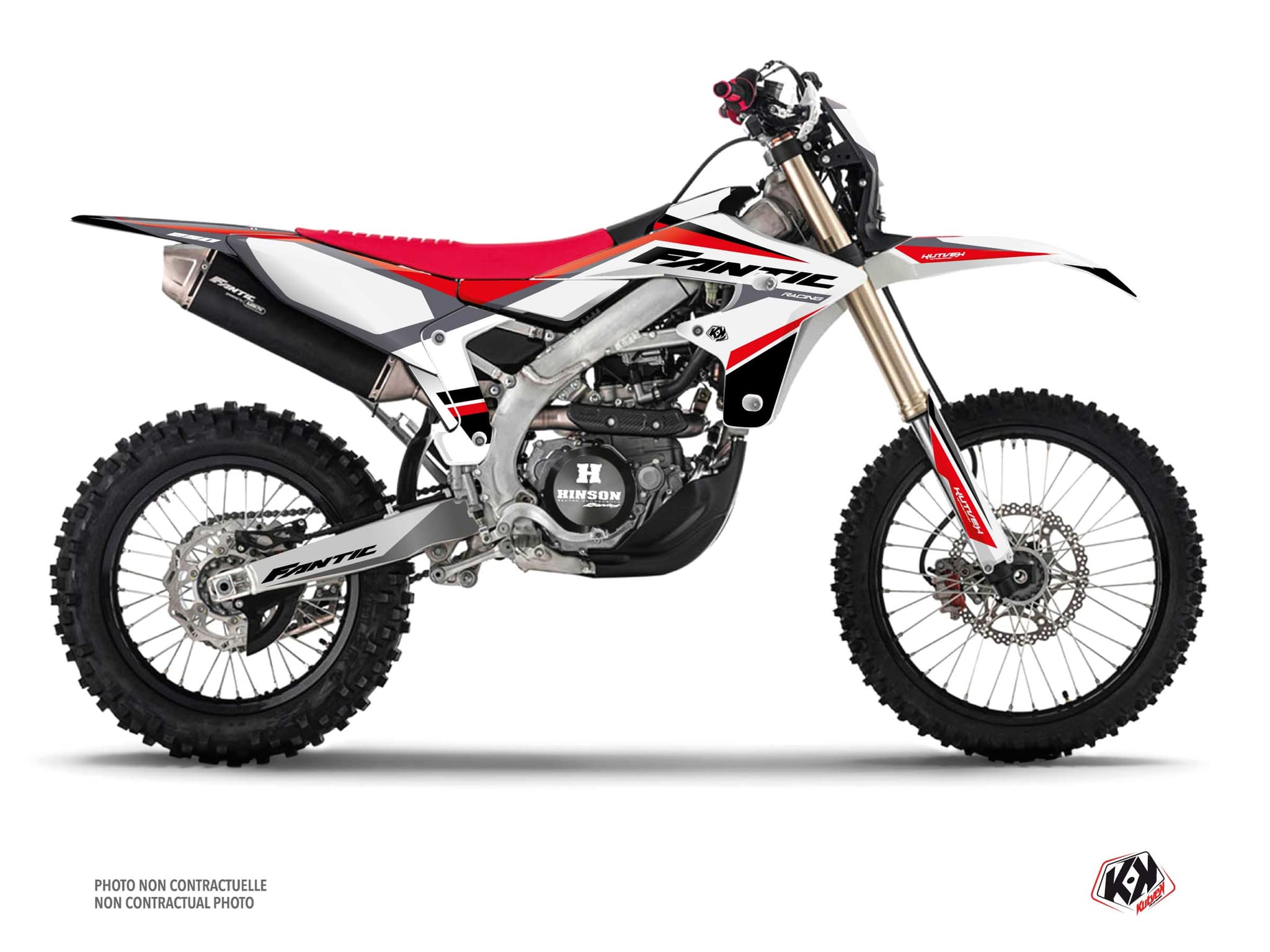 kit graphique motocross fantic xef 250 mantova noir  